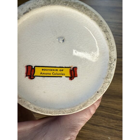 Vintage German Beer Stein Ceramic Mug With Relief Design - Picture 7 of 7